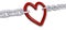 Love chains pull romantic valentine heart links