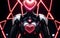 Love in the Circuitry A Futuristic Valentine\\\'s Day with AI Robot, Roses, and Hearts