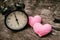 Love clock at 6 o`clock, Time of sweet loving pass memories.