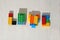 Love, Coloured Lego bricks
