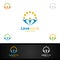 Love Community and Consulting Logo with App Bubble Chat Talk Concept or Organization