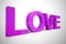 Love concept icon means I adore you and I\\\'m Yours - 3d illustration