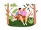 Love couple relaxing in garden hammock. Happy young man and woman resting on outdoor romantic date in nature on summer
