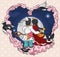 In Love Couple Staring at the Starry Night in Qixi Festival, Vector Illustration