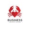 Love Crab vector illustration logo style