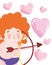 Love cute cupid hearts lovely romantic message cartoon