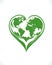 Love earth natural world environment caring for the planet