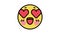 love emoji color icon animation