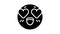 love emoji glyph icon animation