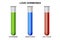 Love emotion hormones in test tube isolated