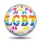 Love and family rights LGBT icon world.
