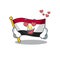 In love flag egypt folded in mascot cupboard