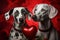 Love flourishes as Dalmatian dogs exhibit their heartwarming companionship