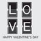 Love Font on mechanical panel letters. Typography, font, type vector for Happy Valentines day