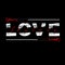 Love forever typography motivational positive slogan