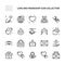 Love and friendship vector line icons. Simple set icon collection on white background. Love and friendship vector symbol