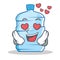 In love gallon character cartoon style