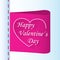 Love gifts Valentine day label with heart