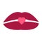 Love Girl Lips Kiss Valentine Pink Icon