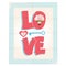 Love greeting card or poster design