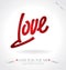 Love hand lettering (vector)