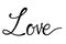 LOVE Handwritten ink