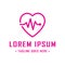 Love Health Logo. Heartbeat Love