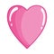 Love heart beauty romantic bright isolated icon design