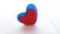 Love heart blurred on wooden Valentines day background. Sainte Valentine, mothers day, birthday greeting cards, invitation, celebr