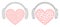 Love Heart Headphones Icon - Vector Triangular Mesh