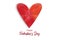 Love heart jewel sapphire design valentines card