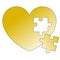 Love Heart Jigsaw Piece