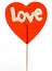 Love-heart lollipop