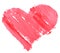 Love heart paint watercolour