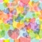 love and heart seamless pattern,