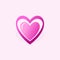 Love heart shine outline beauty valentine logo