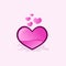 Love heart shine valentine logo