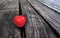 Love Heart on the wood Valentines Day background