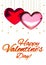 Love hearts decoration pink red multicolor. Romantic happy joy relationship. Valentines Day greeting card concept.