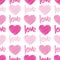 Love & Hearts Scribbles Seamless Tile