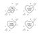 Love her, True love and Only you icons set. Sweetheart, Sweet heart, Heart. Love set. Vector