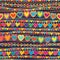 Love horizontal connect line style seamless pattern