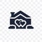 love House transparent icon. love House symbol design from Wedding and love collection.