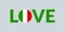 Love Italy design with Italian flag. Patriotic logo, sticker or badge. Typography design for T-shirt graphic. Vector
