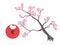 Love Japan sakura tree, super quality abstract business poster