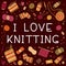 Love for knitwear flat vector social media banner template.