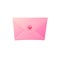 Love letter. Closed envelope with heart. Vanentine day, romantic confession concept.