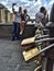 Love lock of couples on Ponte Vecchio in Florence, Italy.