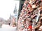 Love locks at Hohenzollern bridge in Cologne, Germany