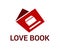 Love logo book design